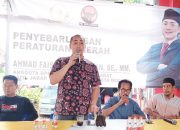 Anggota DPRD Provinsi Jawa Barat, Ahmad Faisyal Hermawan dalam sebuah agenda sosialisasi Perda.