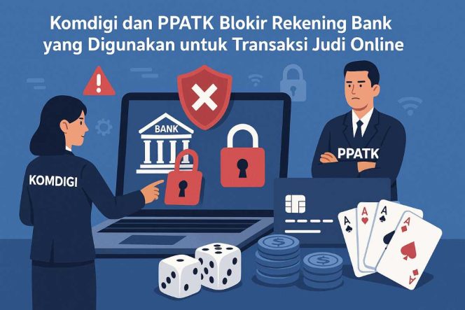 
					Komdigi dan PPATK blokir rekening bank yang digunakan untuk transaksi judi online. Foto: Ilustrasi.
