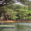 Wisata air Danau Duta Harapan Bekasi.