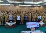 Pembinaan Peningkatan Kualitas Pengendalian Intern Pemkot Bekasi di Aula Nonon Sontanie, pada Selasa (05/08/2025).