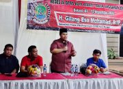 Anggota DPRD Kota Bekasi Gilang Esa Mohamad saat menyerap aspirasi dari warga Jakasampurna.