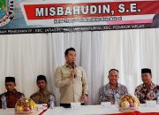 Anggota DPRD Kota Bekasi Misbahudin saat menyosialisasikan program MBG dari Presiden Prabowo Subianto.