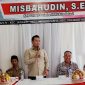 Anggota DPRD Kota Bekasi Misbahudin saat menyosialisasikan program MBG dari Presiden Prabowo Subianto.