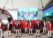 30 finalis Abang dan Mpok Kabupaten Bekasi unjuk kebolehan dalam ajang Unjuk Kabisa dan Kamonesan, Sabtu (08/11/2025).
