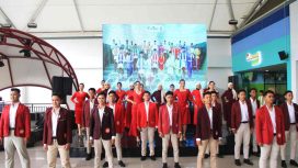 30 finalis Abang dan Mpok Kabupaten Bekasi unjuk kebolehan dalam ajang Unjuk Kabisa dan Kamonesan, Sabtu (08/11/2025). 