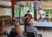 Wakil Ketua II DPRD Kota Bekasi Faisal saat menjaring aspirasi di Pondokgede.