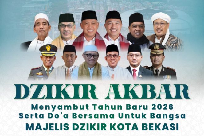 
					Agenda Dzikir Akbar akan digelar Pemerintah Kota Bekasi dalam menyambut tahun baru 2026.