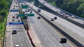 Kondisi Lalu lintas Jalan Tol Layang MBZ pada momen libur Nataru.