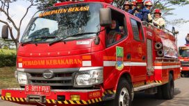 Unit mobil damkar Kabupaten Bekasi.