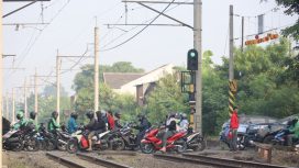 Pintu Rel Bulak Kapal Bekasi Timur menjadi salah satu titik rawan kecelakaan