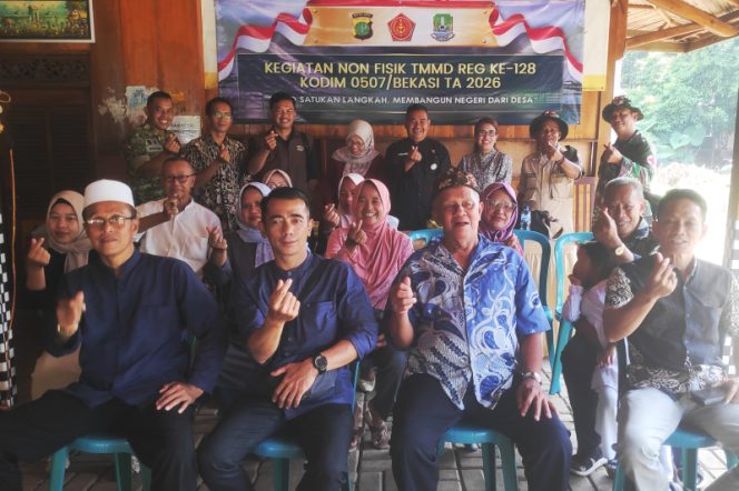 
					Kegiatan Non Fisik TMMD ke-128 Jatirangga Fokuskan Pada Penyuluhan Kesehatan dan Ketahanan Pangan