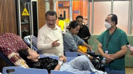 Wawali Harris Bobihoe jenguk para korban di RSUD CAM