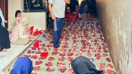 Anggota DPRD Kota Bekasi Achmad Rivai saat kegiatan kurban