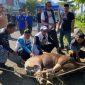 Ketua dan Sekretaris DPD saat kegiatan pemotongan kurban