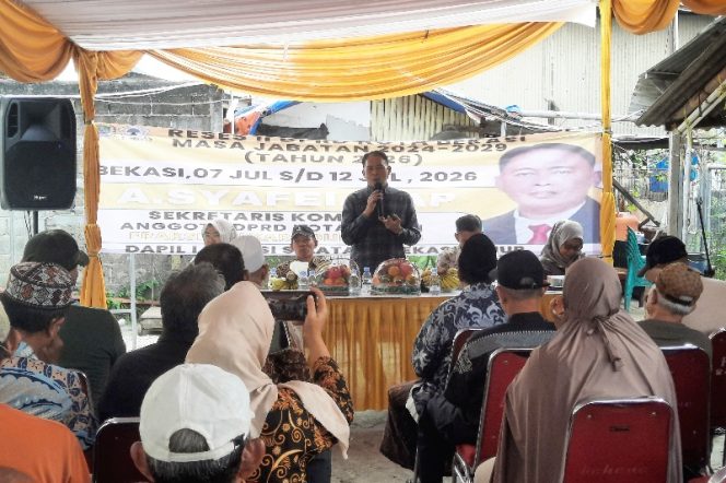 
					A. Syafei saat pemaparan Reses di wilayah kayuringin