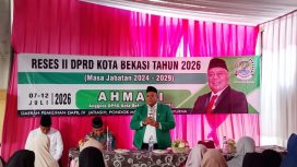 Ahmadi saat pemaparan Reses di wilayah jatimekar