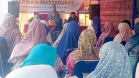 Abdul Muin Hafied saat pemaparan Reses di wilayah pejuang