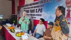 Puspa Yani saat pemaparan Reses