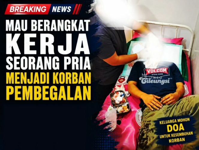 
					Pria Jadi Korban Pembegalan di Jalan Ciuncal Cileungsi, Wajah Sobek Akibat Celurit