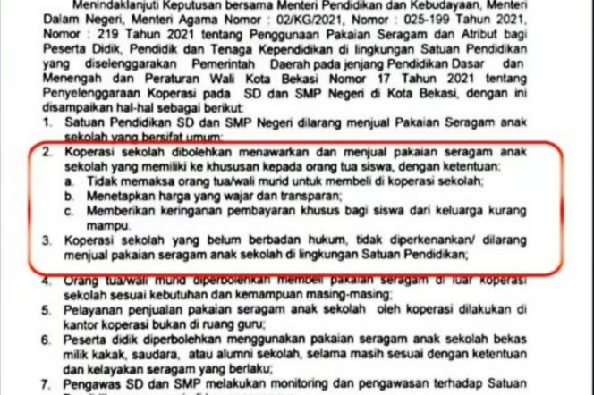 
					Disdik Kota Bekasi Larang SD-SMP Negeri Jual Seragam, Orang Tua Bebas Beli di Luar