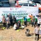 Penanaman100 pohon di sepanjang Jalan Inspeksi Kalimalang pasca penertiban bangunan liar (bangli) sekaligus mengembalikan fungsi lahan menjadi ruang terbuka hijau.